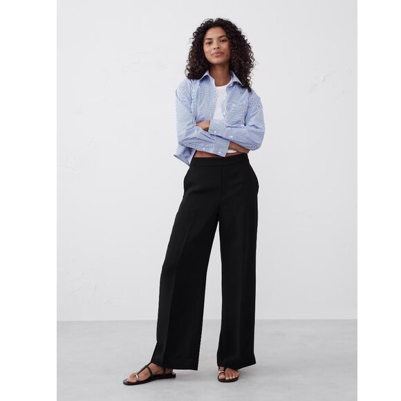 Banana Republic Pants - BANANA REPUBLIC HAYDEN HIGH-RISE WIDE-LEG PANT